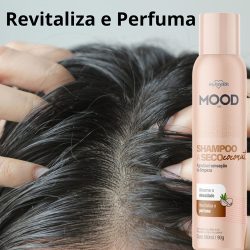 Shampoo A Seco Mood 150ml Coconut, Berries Ou Fresh Kit 3un