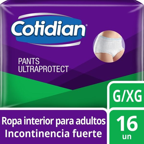 Cotidian Pañal Adulto Cotidian Pants Ultraprotect G-xg 16un