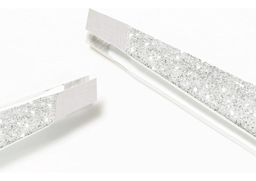 Pinça Tweezerman Moon Dust Slant Em Aço Inoxidável