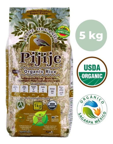 Arroz Integral Organico 5 Kilos Envío Gratis