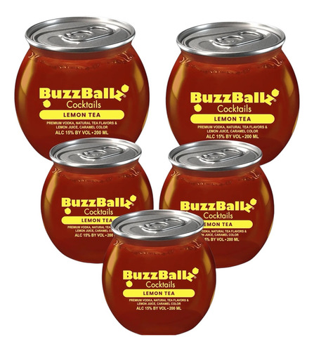 Buzzballz Coctel Te De Limón 200 Ml 5 Pack
