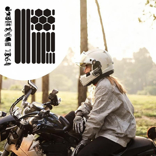 Decoración De Calcomanías Reflectantes De Motocicleta De