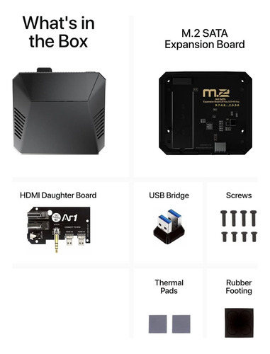 Kit Micro Pc Metalico + Raspberry Pi + M.2 Nvme Ssd (oem)