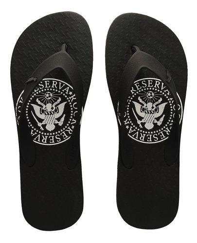 Sandália Reserva Go Masculina Chinelo Preto Rsv Rock Rj Nova