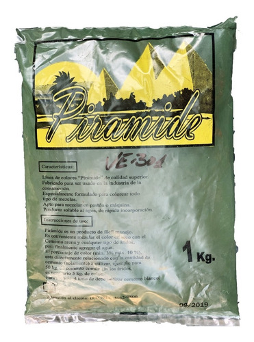 Pigmento Azul Y Verde Cemento 1kg Piramide 