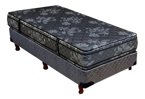 Conjunto Sommier Espuma Deseo Diamante 90 X 190 + 1 Almohada