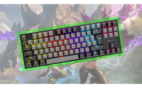 Teclado mecânico anti-fantasma Xtrike Me GK-989a Usb Rgb