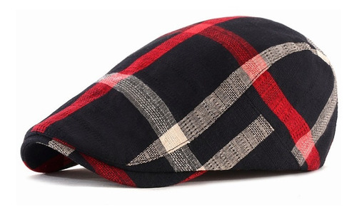 Gorra De Boina Estilo Inglés, Moda Casual, Plaid Sombreros