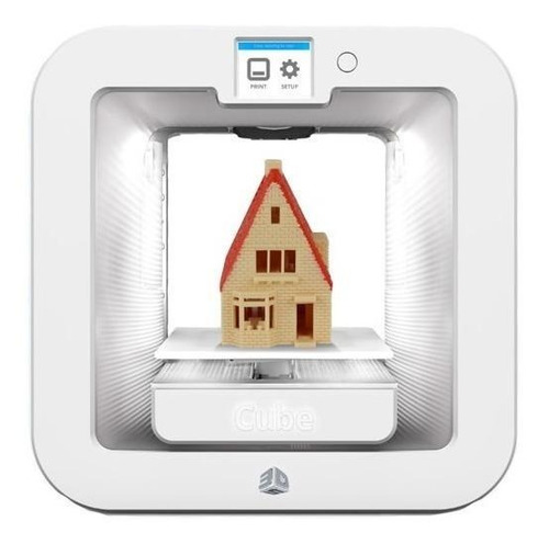 Impressora 3D Systems Cube 3 cor white 127/220V com tecnologia de impressão FDM