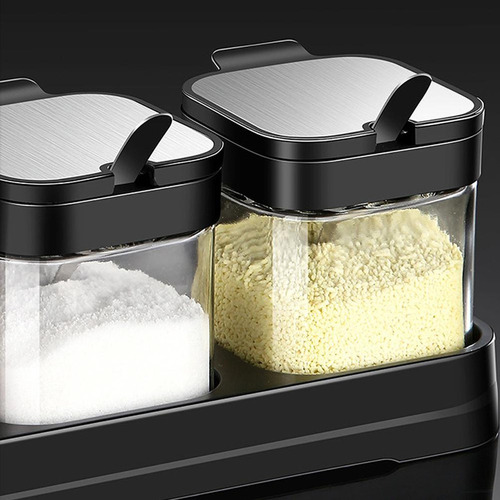 Caja De Condimentos De Vidrio, Recipiente Para Condimentos P