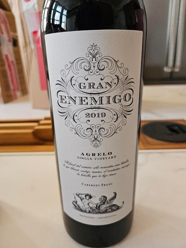 Vino Tinto Agrelo Gran Enemigo 750ml - Remate De Ocasión