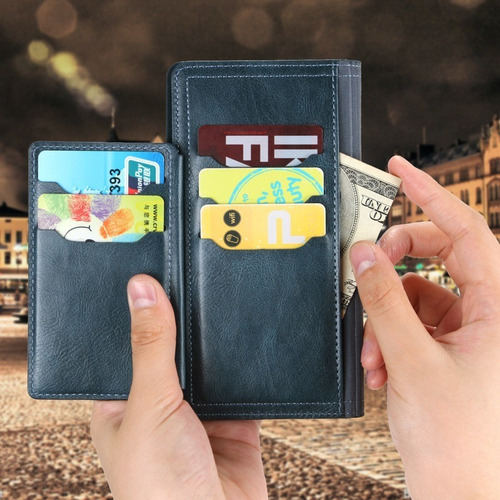 Funda De Cuero Para iPhone Cartera Con Ranura Para Tarjetas