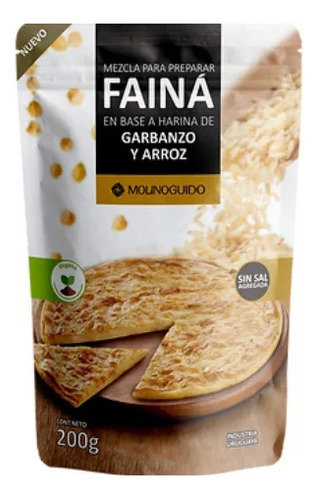 Faina Sin Gluten A Base De Garbanzo Y Arroz