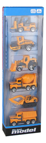 Pacote Com 6 Mini Veículos De Construção E Brinquedos De Car