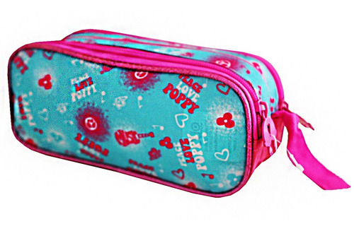 Imagem 10 de 10 de Kit Escolar Mochila Tr2238k + Estojo + Lancheira Trolls Clio