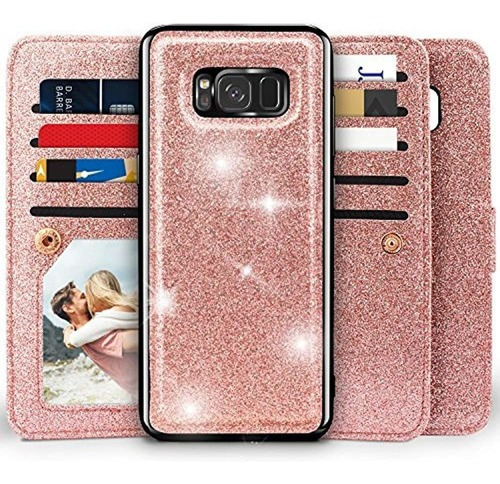 Galaxy S8 Cartera Caso Miss Arts Desmontable Magnetica Fund