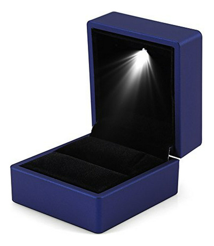 Caja Joyas Led Para Anillos De Compromiso