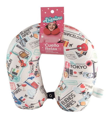 Almohada Cuello Viaje Relax Cervical Hombre Mujer Niño Niña 