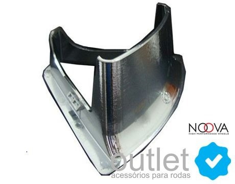 Imagem 3 de 3 de 20 Apliques Cromado Roda Esportiva Noova Nv24 C/ E S/ Corte
