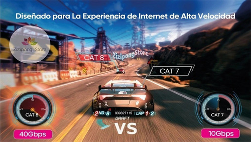 Imagen 5 de 9 de Cable Ethernet Cat 8 Ugreen Original 1.5m, 2m, 3m Stock.