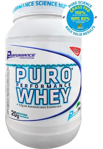 Whey Adoçado Com Stevia Puro Whey 900g Performance Nutrition Sabor Floresta Negra