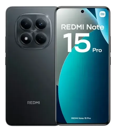 Smartphone Xiaomi Redmi Note 15 Pro 5g 256gb 8gb Ram Preto