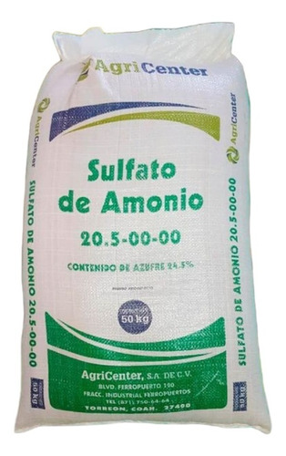 Sulfato De Amonio 50 Kg 