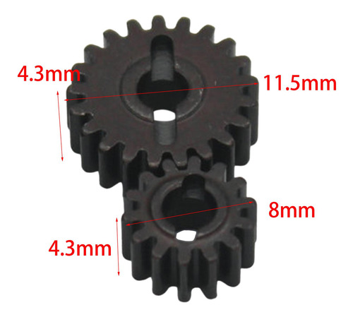 Door Bridge Gear Replacement For Fms Fcx24 1/24 Rc 4 Piezas