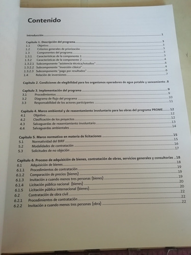 Operación Y Procedimientos Del Programa De Mejoramiento (Usado)