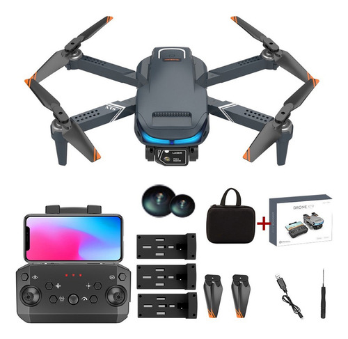 Drone Ls-xt9 2cameras Com 3bat 1080p Wifi Fpv Cor Cinza