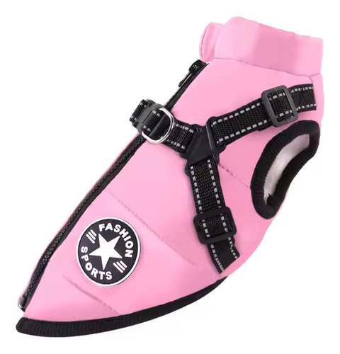 Chaleco Para Perro Impermeable Con Pretal Reflectante 5xl - Rosa