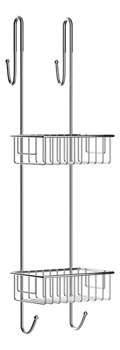 Estante De Ducha Colgante 2 Niveles Acero Inoxidable 70 Cm