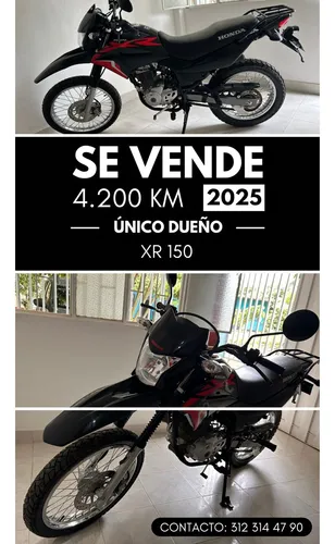 Holda Xrl 150,modelo 2025, 4200 Kms, Tiene Solo 4 Meses Uso