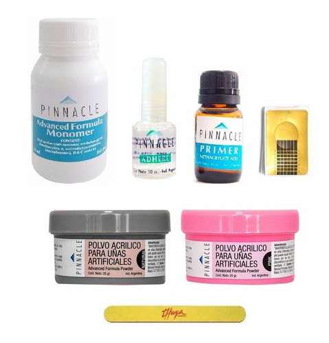 Kit Completo Para Uñas Esculpidas Acrilico Pinnacle