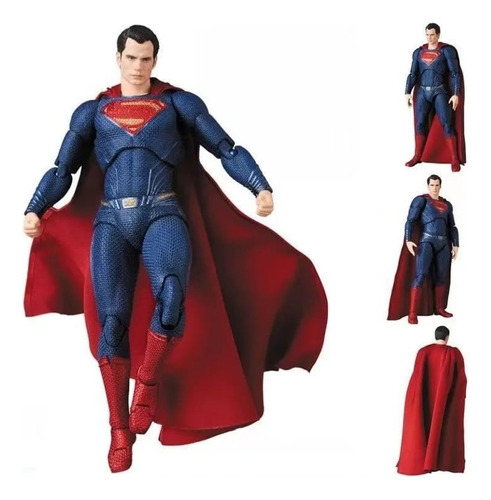 Boneco Superman Homem De Aço Articulado Action Figure 18cm