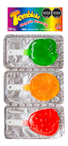 Chupetin Tembleke Frutal X3u