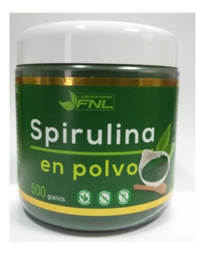 Spirulina En Polvo 1 Pote De 500 Grs Sellada Y Certificada 