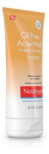 Crema Limpiadora Neutrogena Para El Acné Sin Aceite, 200 Ml