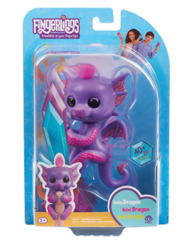 Fingerlings Dragón Interactivo Original Sonidos Y Movimiento
