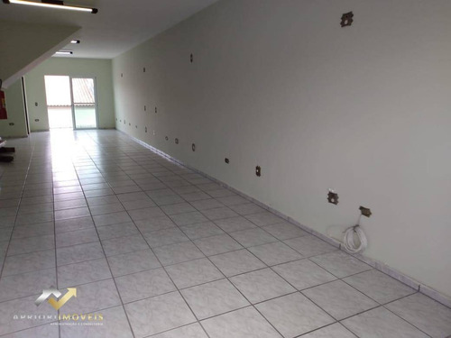 Salão Para Alugar, 96 M² Por R$ 2.750/mês - Jardim Las Vegas - Santo André/sp - Sl0168