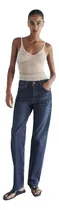 Comprar Pantalon Mezclilla Zara Recto Wide Leg Jens Pierna Ancha Mom