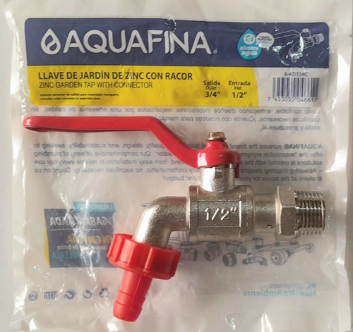 Llave De Jardin Cierre Rapido 1/2 Metalica .aquafina