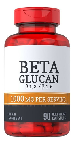 Beta Glucan Beta Glucano 1000 Mg Apoyo Sist Inmune 90 Caps