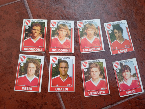 Lote De 8 Figuritas Fútbol Argentino '92 Independiente