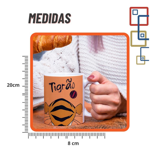 Caneca Tigrão Saltitante 325m Ursinho Pooh Presente Criativo
