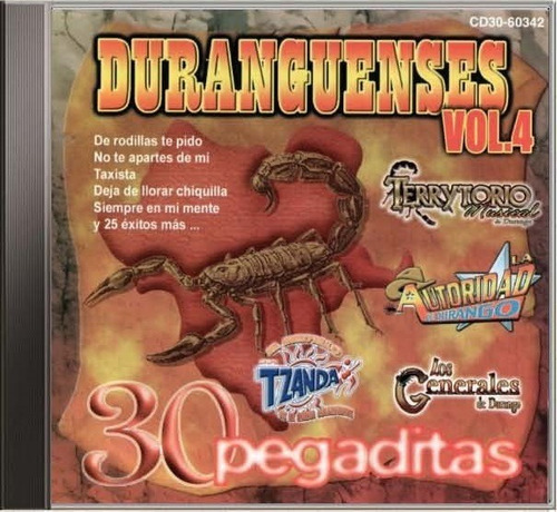 30 Pegaditas Duranguenses Vol. Iv Cd