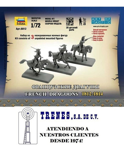 French Dragoons 1812-1814 By Zvezda # 6812 1/72