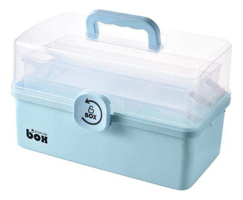 .. Botiquín De Primeros Auxilios De Caja De Azul De 3