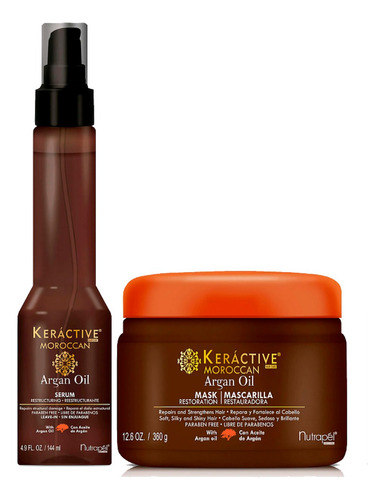 Aceite Argan + Mascarilla Tratamiento Hidratación