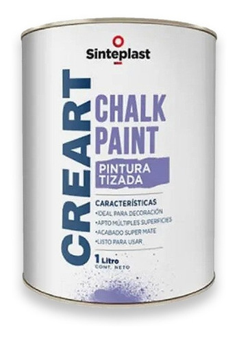 Pintura Tizada Al Agua 1 Litro Chalk Paint Sinteplast